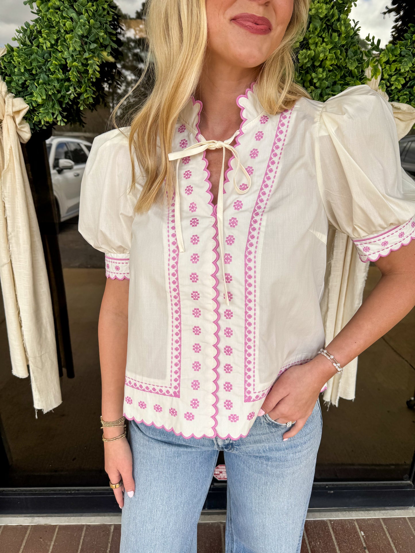 Tied In Pink Top