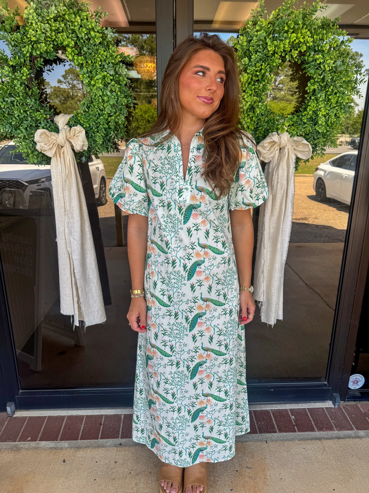Flock and Frill Midi